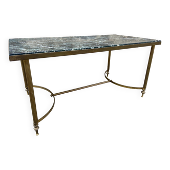 Table basse 1960 marbre style Louis XVI