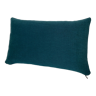 Cushion cotton plain linen blue duck