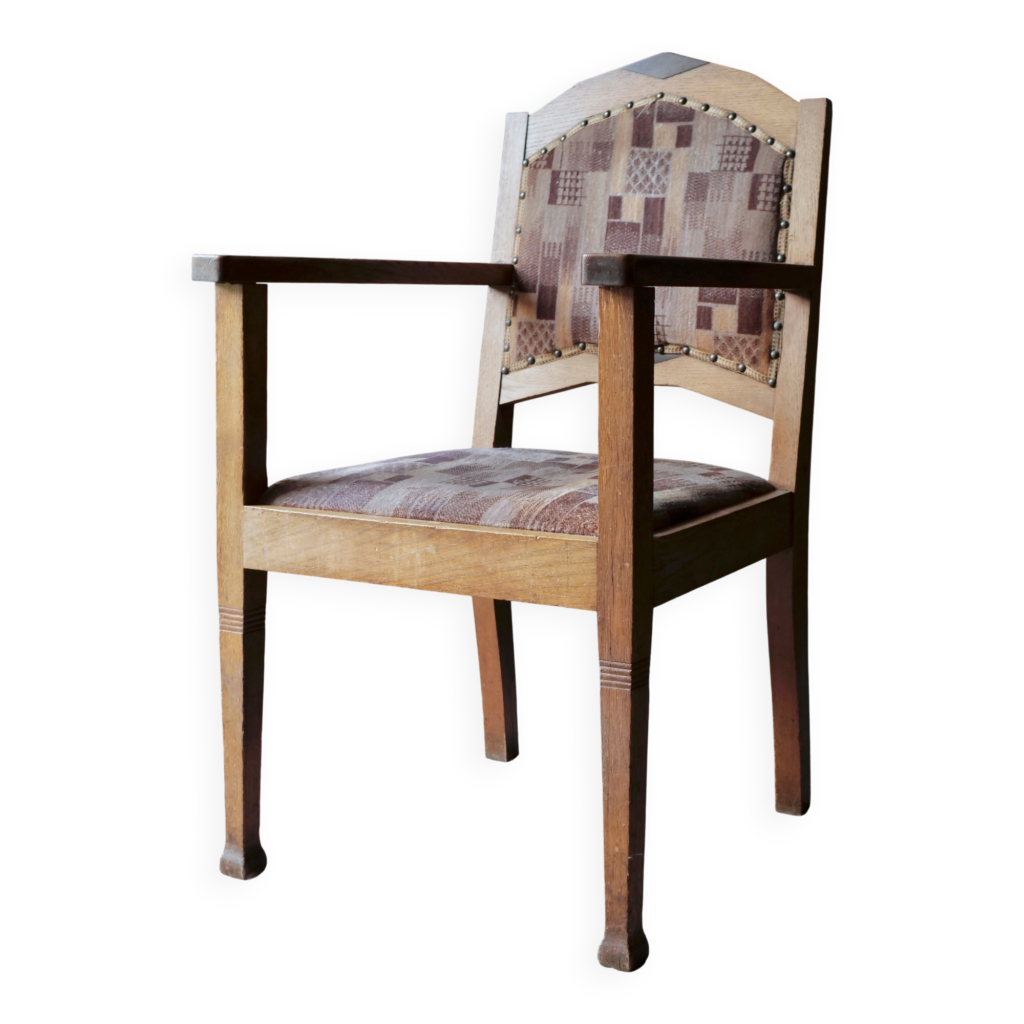 Art Deco chair with armrests
