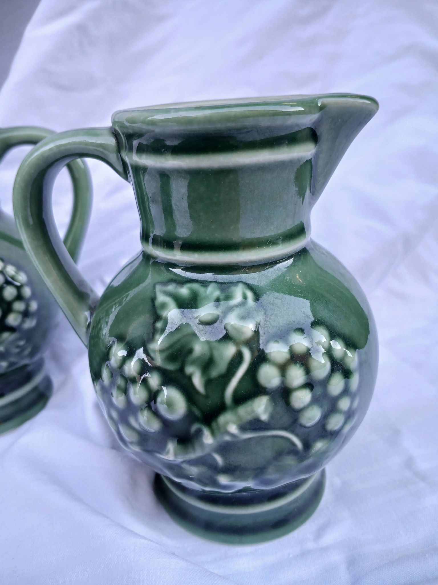 3 antique wine jugs