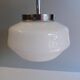 Lustre bistro - White opaline globe - 1950