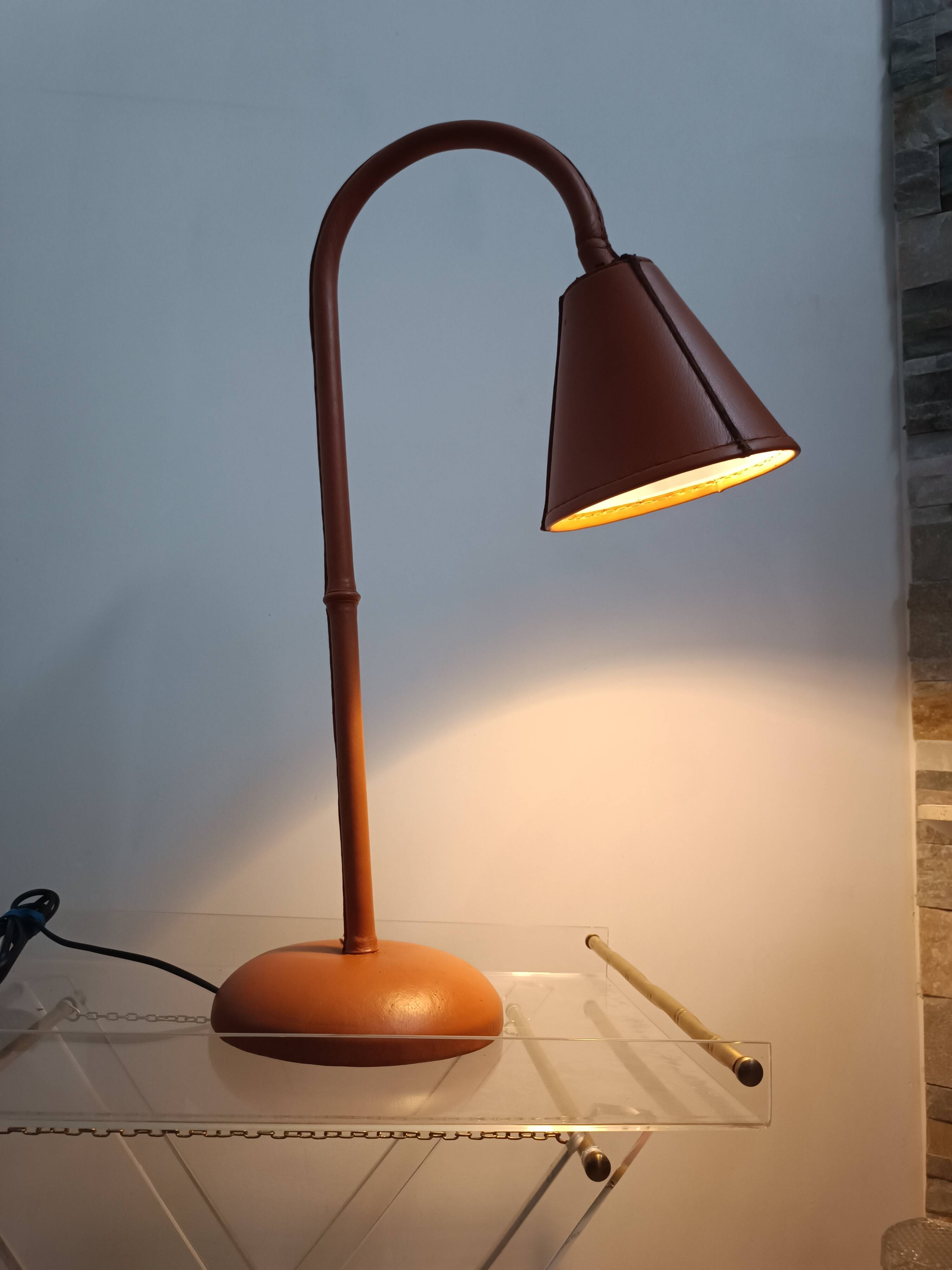 Table lamp by Jacques Adnet for Valenti 1960s