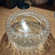 Vintage geometric moulded glass ceiling lampshade 1970 – Empty pot