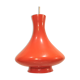 Vintage 1970s orange glass pendant lamp