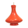 Vintage 1970s orange glass pendant lamp