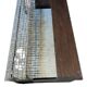 Metal coffee table with glass top