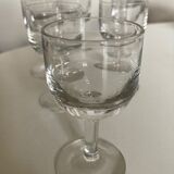 Set of 6 counter robber glasses shots 1950