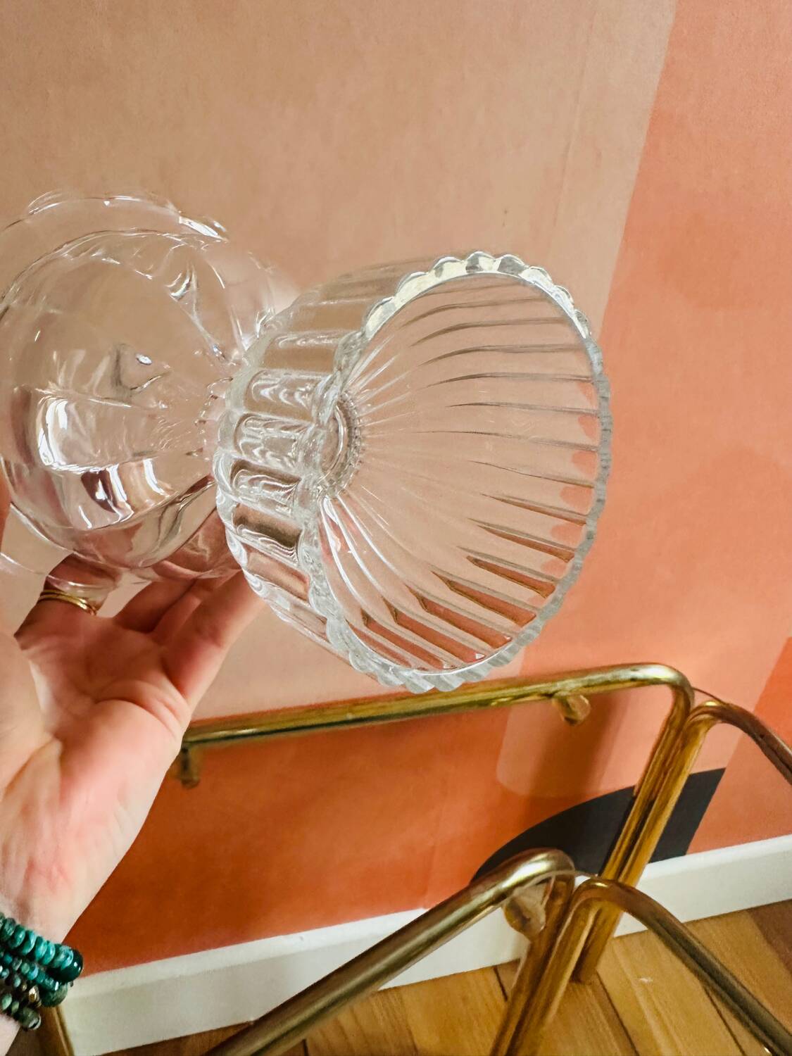 Antique glass bonbonnière