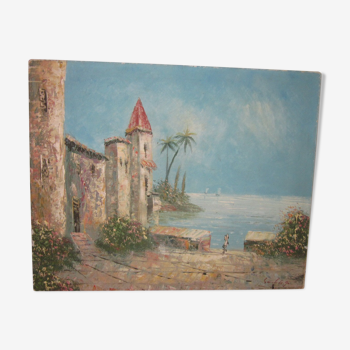 Sea view painting