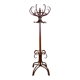 Large curved beech coat rack in the Thonet style – early 20th century