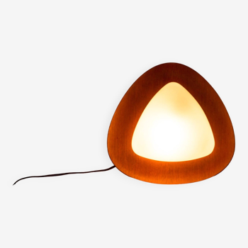 Teak and opaline wall lamp by Goggredo Regianni 1960