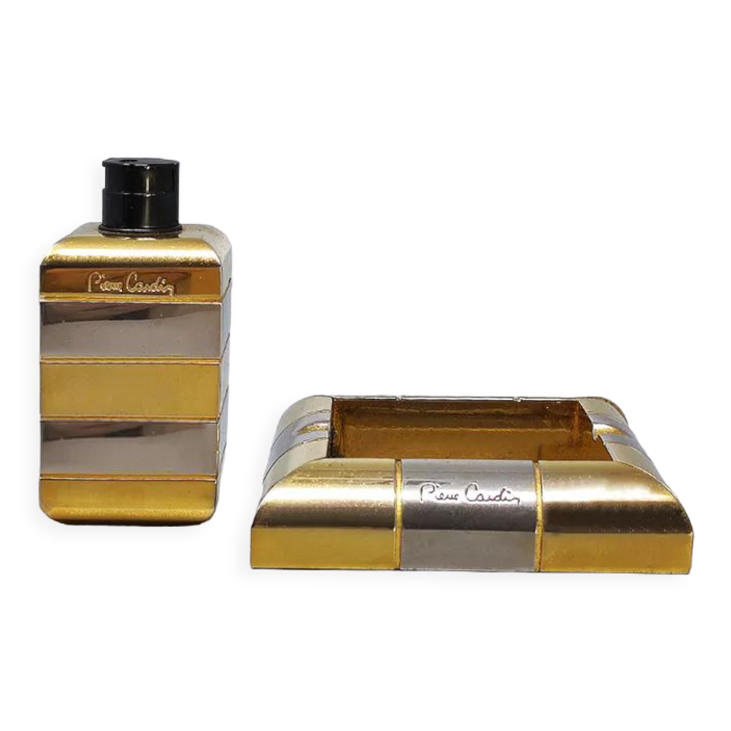 Set de fumeur brutaliste en aluminium Casper Studioguss 1970 main image 1