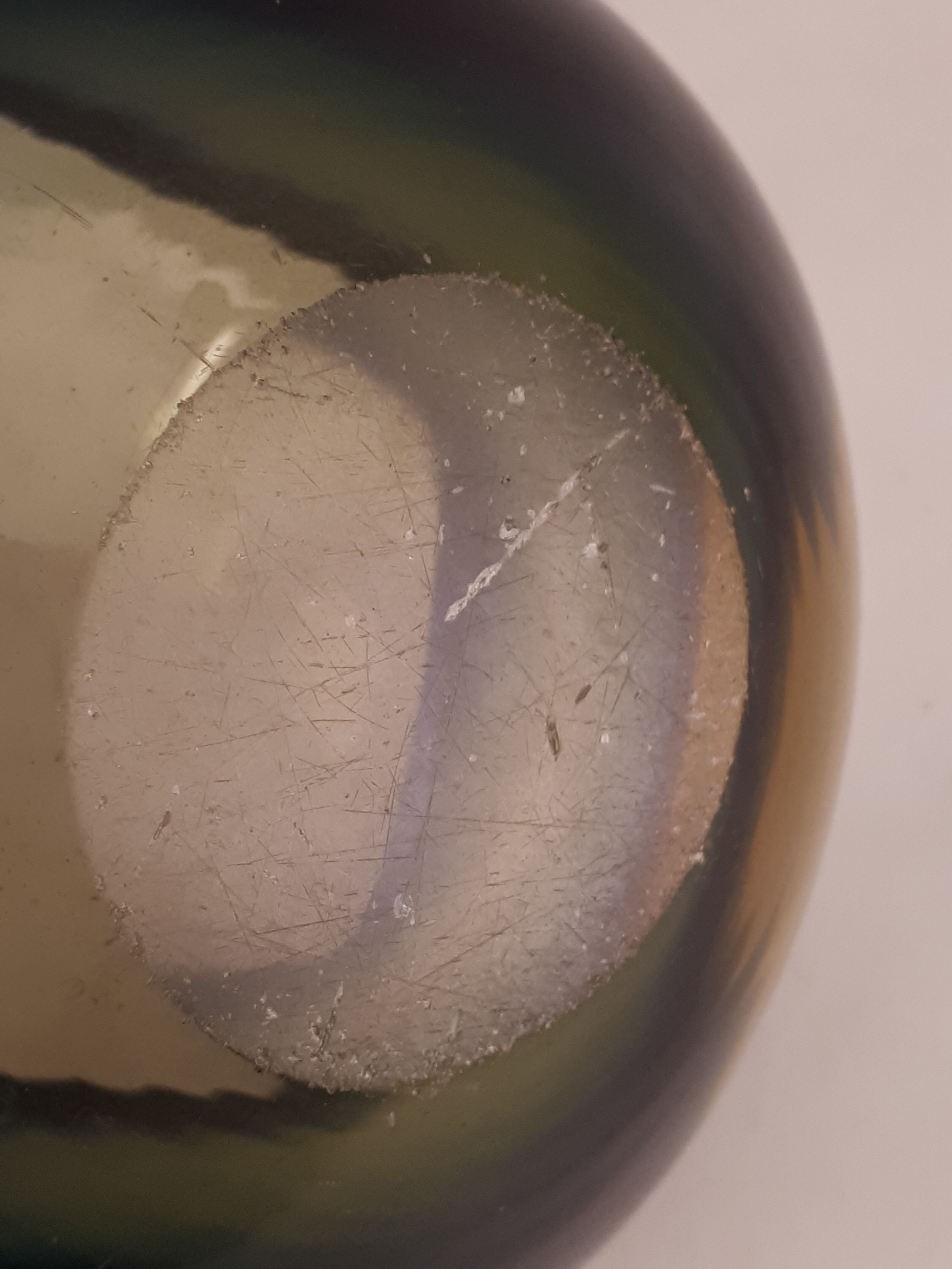 Empty-pocket ashtray glass Murano Sommerso vintage design 1960 1970