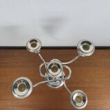 Original silver-plated candlestick with twisted arm, 1980
