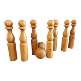 Jeu de quilles ancien en bois