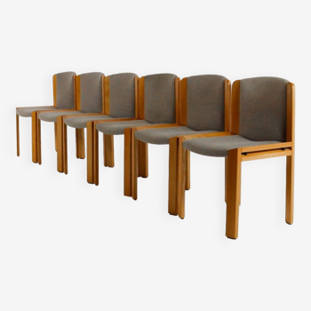 Set of 6 Model 300 dining chairs by Joe Colombo for Pozzi