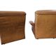 Vintage two-seater cognac leather sofa