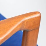 Scandinavian armchair designed by Z.Baczyk, 1960s, fully restored, velvet