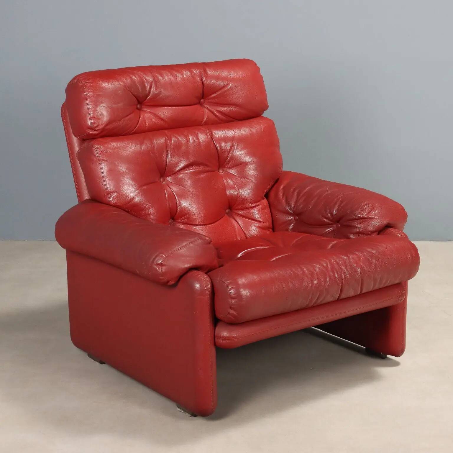 B&B Coronado armchair, vintage design by Tobia Scarpa, 1970s-80s.