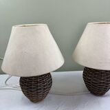Pair of bedside lamps