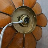Table lamp in mother-of-pearl and brass