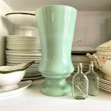 Water green opaline vase