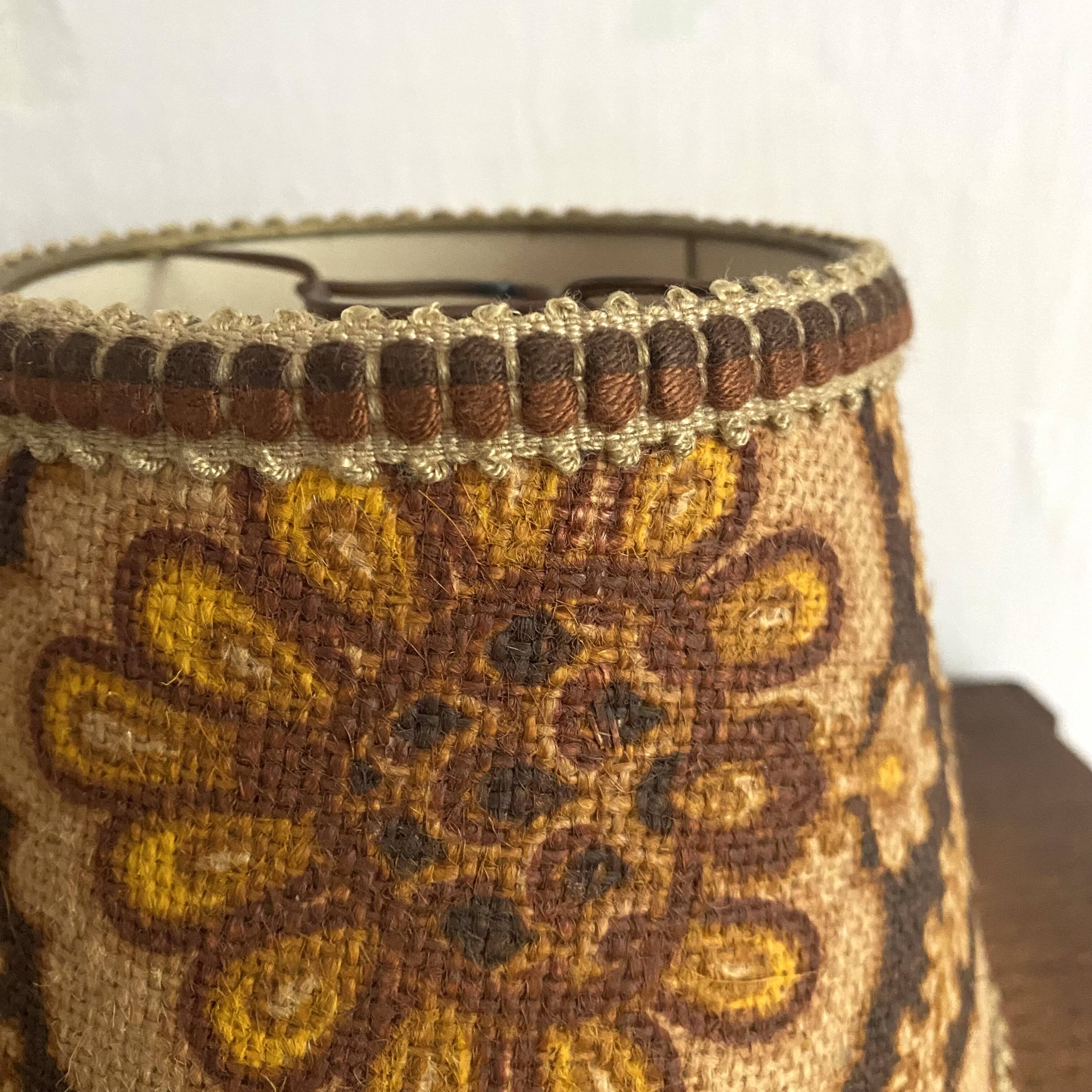 Vintage clip-on lampshades for bedside lamps