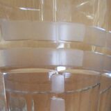 Elegant and refined Art Deco crystal carafe with a geometric design