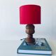 Lampe en bois sculpté