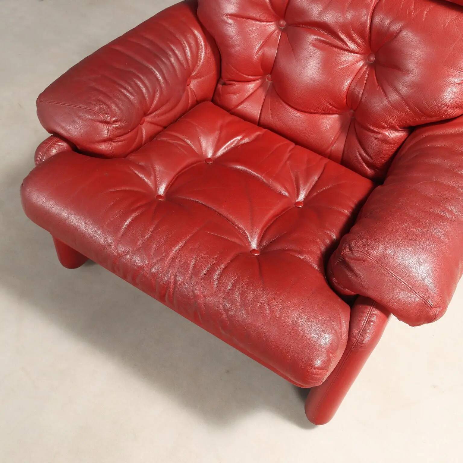 B&B Coronado armchair, vintage design by Tobia Scarpa, 1970s-80s.