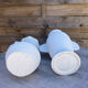 Paire de vases blancs