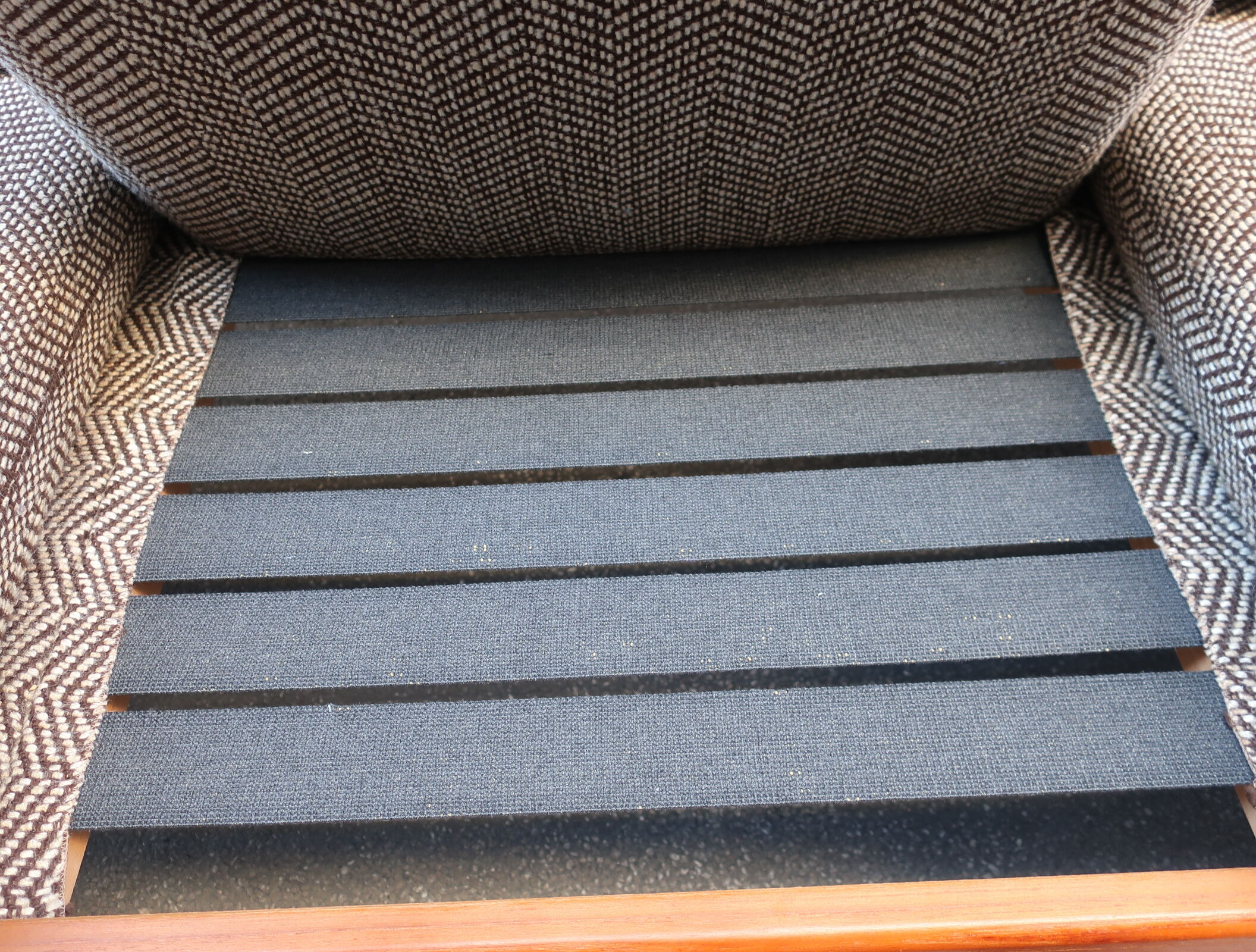 Scandinavian sofa from the 60s teak and fabric