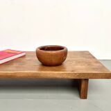Solid oak coffee table, 1950s
