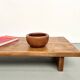 Solid oak coffee table, 1950s