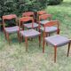 6 Scandinavian teak chairs