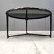 Vintage sculpted steel brutalist coffee table, 1970s