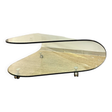 Designer glass coffee table