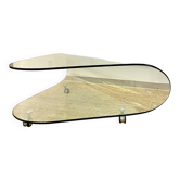 Designer glass coffee table