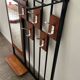 Scandinavian wall-mounted locker from the 60s in teak