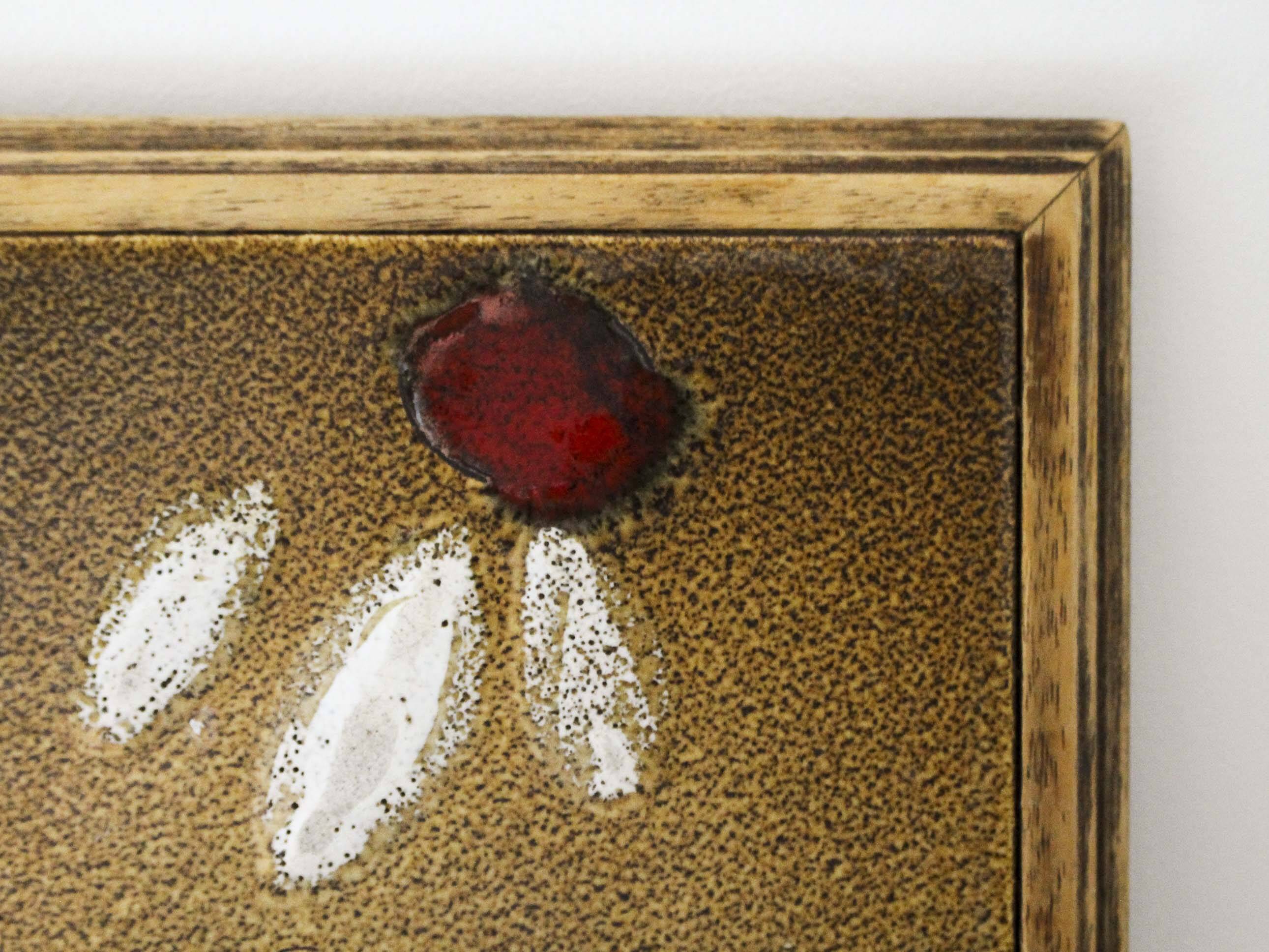 Ceramic dish deesous La Roue Vallauris