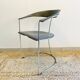 ARRBEN Ursula Vintage Design Armchair - Leather and Chrome - 1980s