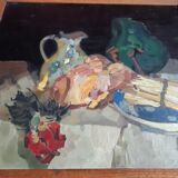 Oil on cardboard by H.Hudertmark 1939