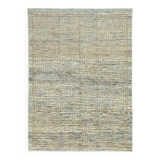 Handwoven Tribal One of a Kind 160 cm x 218 cm Blue Wool Carpet
