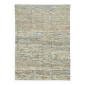 Tapis tribal tissé à la main en laine bleue