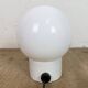 Vintage White Porcelain Wall Light with Milk Glass, 1960s