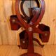 Mahogany Side Table, English, Magazine Holder