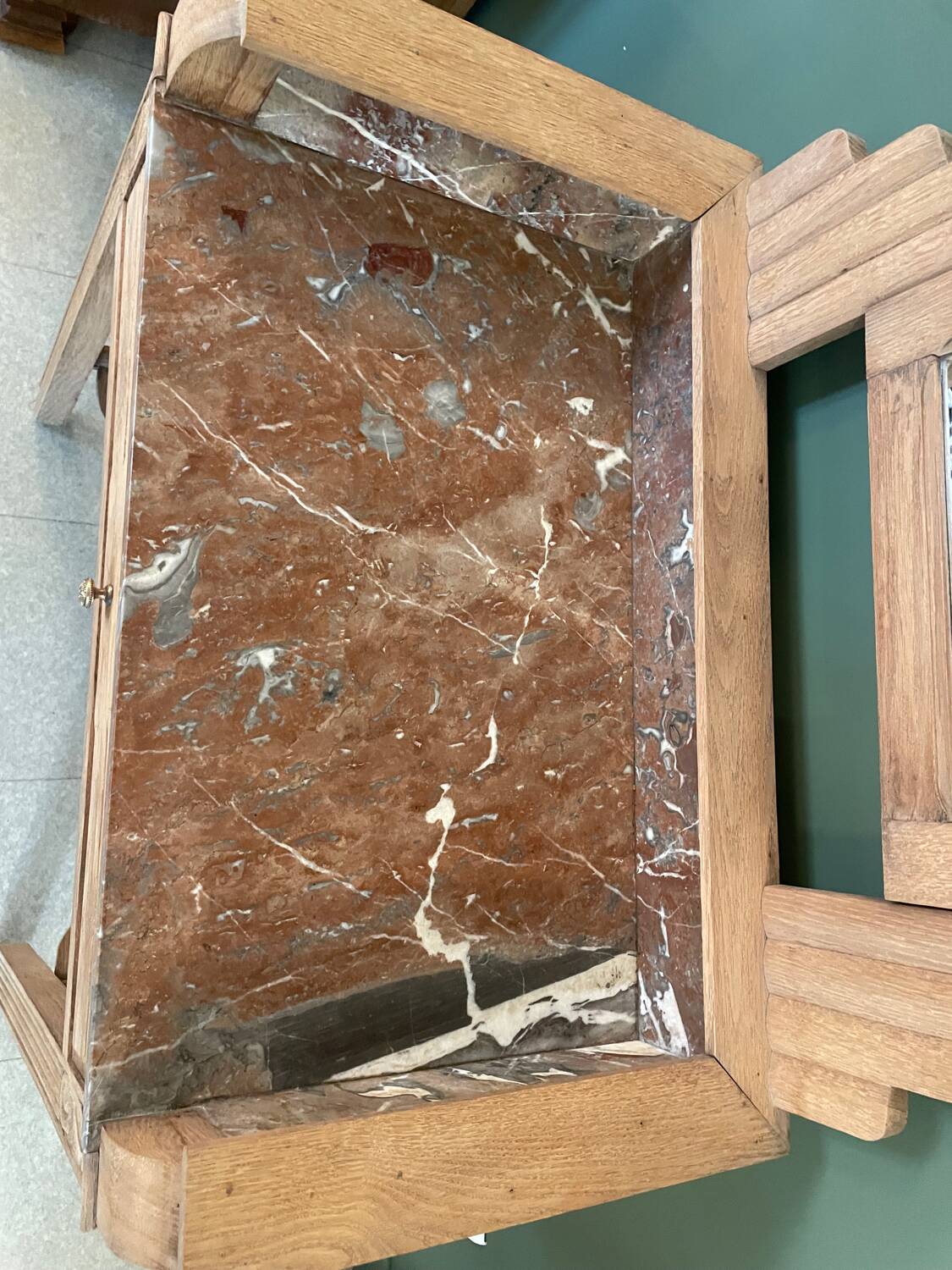 Sandblasted art deco dressing table