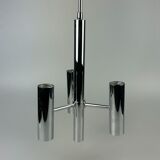 Lustre Spoutnik à 6 flammes des années 60 des années 70 par Hustadt Leuchten Allemagne