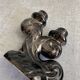 Pair of Vallauris iridescent ceramic candle holders