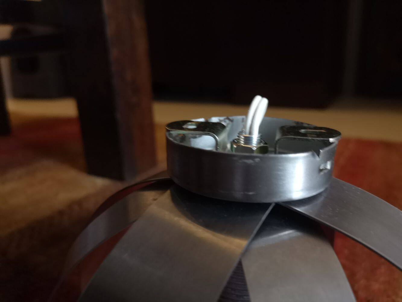 Pair of brushed steel wall lights - Jocelyne Trocmé - 1970s